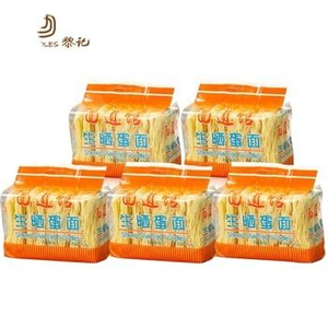 Liji Food Factory New Product Bag Package Fideos de huevo 500g Fideos de huevo lisos y crudos