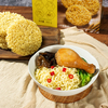Comida china fácil cocinero fideos de avena instantáneos naturales y saludables no fritos