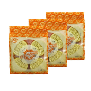 Liji bajo calorías y bajos fideos de sodio 725 g paquete de bolsas no fritas fideos de huevo