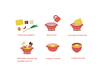 Liji de alta calidad fácil de hacer yakisoba alimentos naturales saludables instantáneos deliciosos fideos fritos