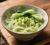 Fideos de espinacas de cocción rápida listos en fideos de 3 minutos para saltear, sopa y ensalada