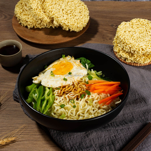 Liji Ramen ramen al por mayor de fideos de huevo de huevo bajo grasa a granel