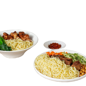 LiJi Fideos de harina de trigo de alta calidad al por mayor fideos instantáneos lisos y masticables lo mein