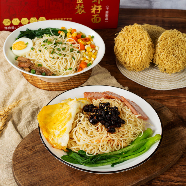 1 kg de desayuno hecho a mano Premiun camarones fideos