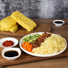 Chow chino mein cantonés fideos crujientes salteados ramen tradicional