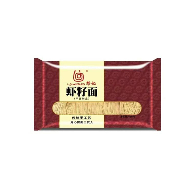 450g no fritos deliciosos fideos de huevo de camarones