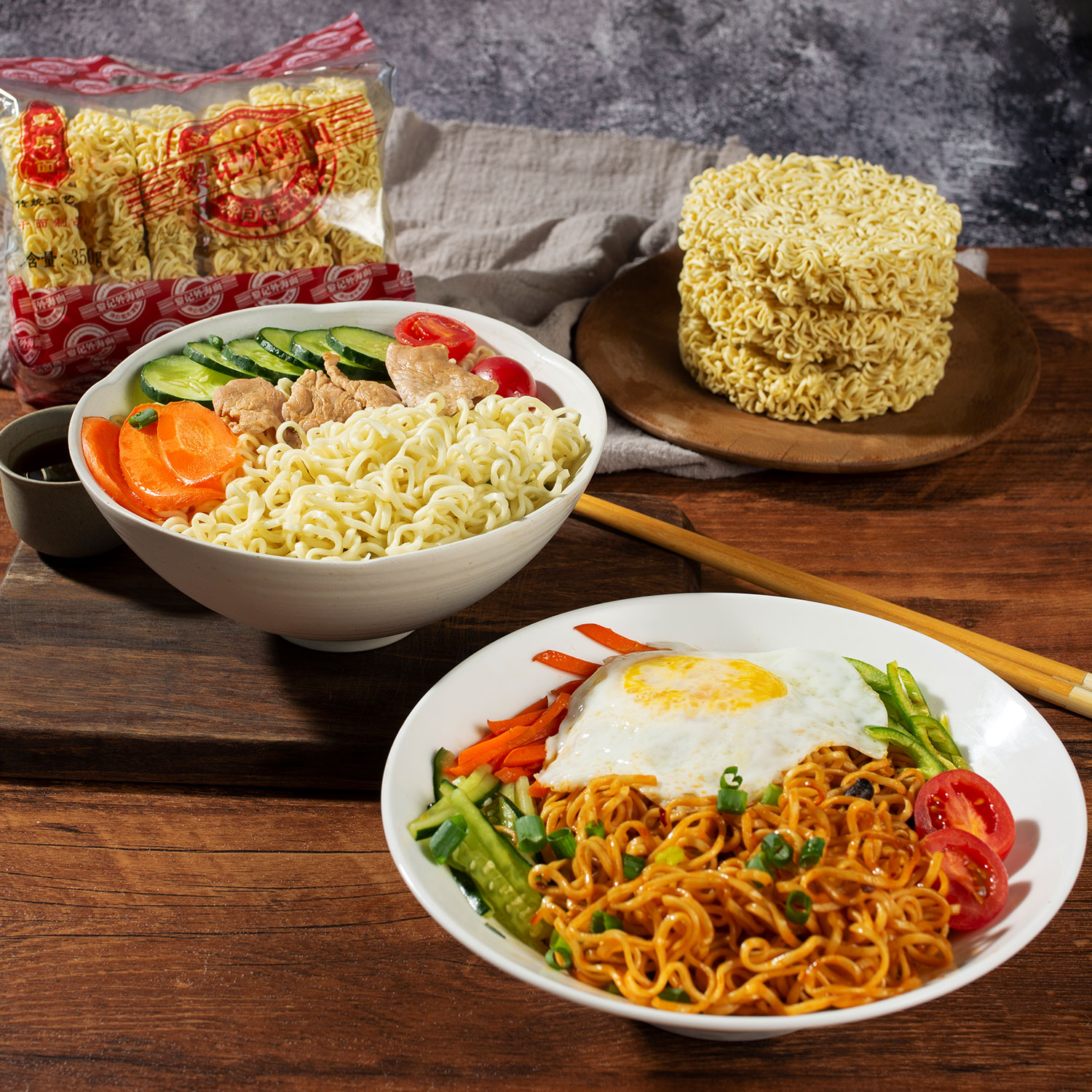 Fideos de estilo Hong Kong 