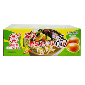 Fideos secos de estilo chino liji con fideos con sabor a champiñones y pollo
