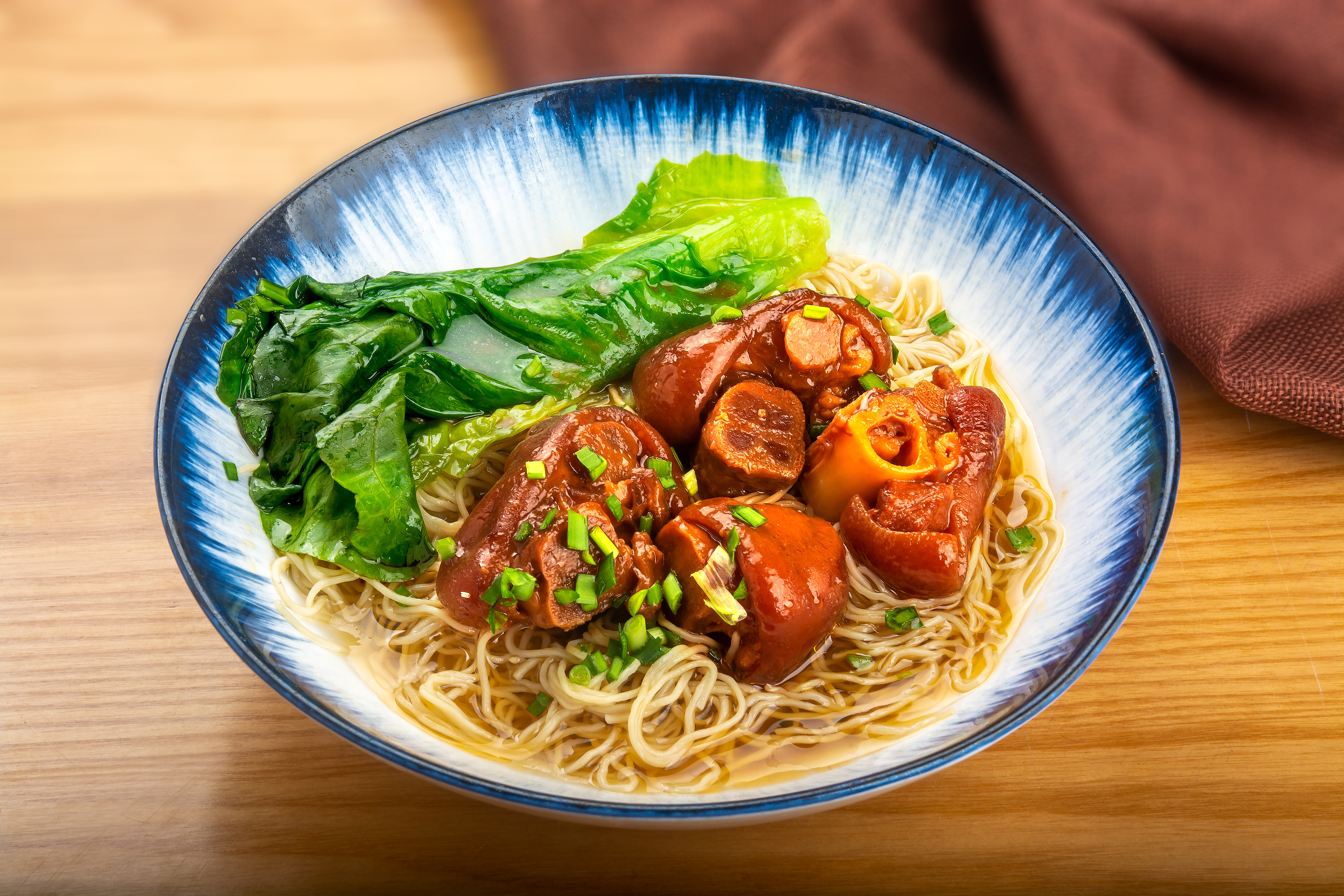 Fideos de clara de huevo